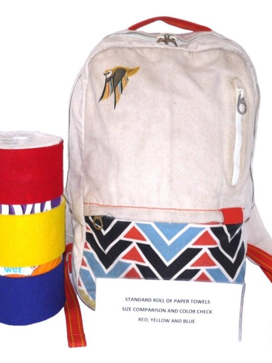 X Incase by Clare Rojas tan larger canvas backpack with padded tablet section main image 5
